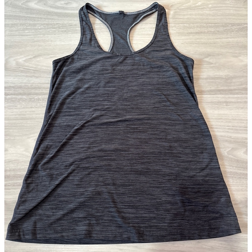 Women’s Racerback Athletic Tank Top Gray Activewear Size Small